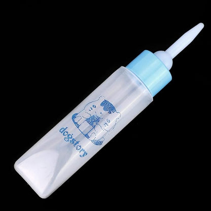 Jeanoko 2PCS 30ML Baby Bottle Feeder for Hamsters Super Small Hedgehog Squirrel Chinchilla Pet Newborn Hamster Nurser Puppy Kittens Nursing Feeding Water Milk(Heaven Blue)