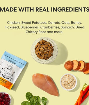 The Pets Table Grain Inclusive Air Dried Dog Food 2 Pack - Chicken & Sweet Potato + Lamb & Beef, 48 Ounce (Pack of 2)