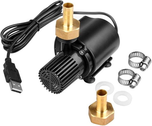 Submersible Clear Water Pump, 4W USB Powered Fountain Circulation Pump for Aquarium