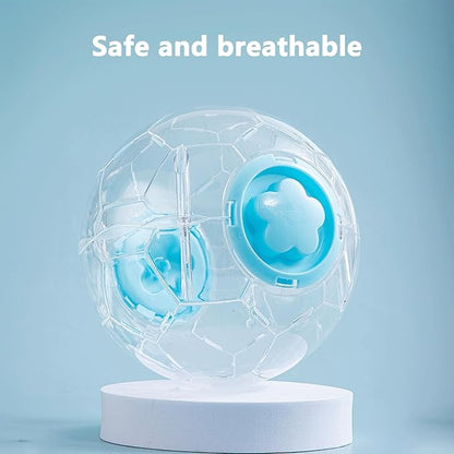 Hamster Ball 5.9 Inch – Dwarf Hamster Running Ball, Small Hamster Exercise Ball with Football Design and Four Metal Screws (5.9in)