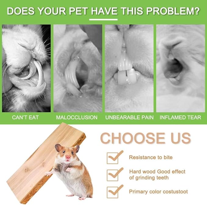 2Pcs Hamster Ledges Wooden Platform Rat Climb Platform Shelf Bird Perch Stand Toys Cage Accessories for Rat Squirrel Gerbil Suger Glider 2.6" X 5.9"