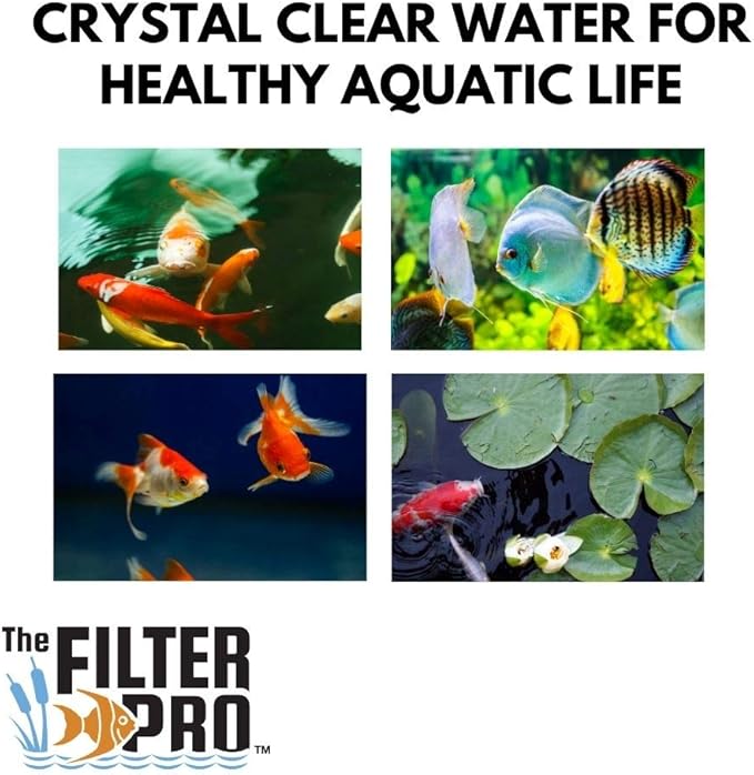 Black Coarse Filter Media, 1.25" Thick, 12" x 56" Roll, Perfect for Aquariums, Ponds or Water Gardens, Made in USA