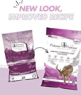 Canine Caviar - Leaping Spirit: Venison & Pearl Millet Alkaline Dry Dog Food, Limited Ingredients, Gluten-Free, Based on Science & Research, Veterinary Alternative Diet (22 Pound Bag)