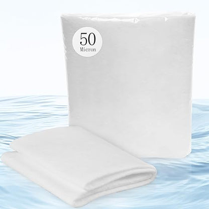 Pawfly Aquarium Polishing Filter Pad, 50 Micron Ultra-Fine Water Polishing Pad for Fish Tank Filters, 36 x 24 Inch Cut-to-Fit Aquarium Filter Floss, High Density Filter Media Pad for Ponds & Sumps