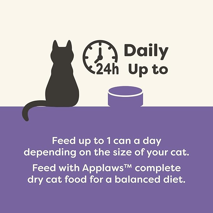 Applaws Natural Wet Cat Food in Broth, Limited and Natural Ingredients, High Protein with No Artificial Additives, Variety Pack in Broth (12 x 5.5oz Cans)