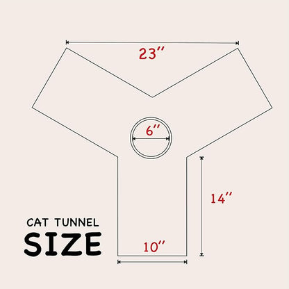 Tempcore Pet Cat Tunnel Tube Cat Toys 3 Way Collapsible, Cat Tunnels for Indoor Cats, Kitty Tunnel Bored Cat Pet Toys Peek Hole Toy Ball Puppy, Kitty, Kitten, Rabbit Teardrop Flower
