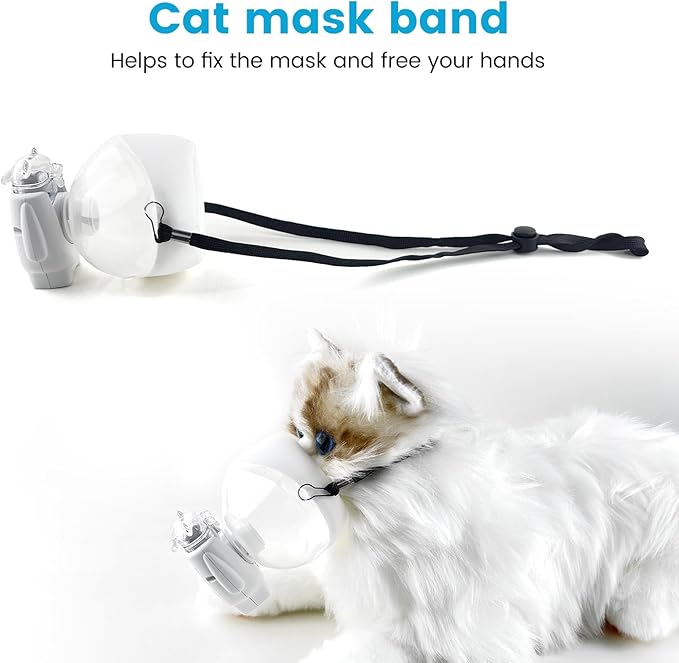 Cat Nebulizer and Inhaler mask for Cats,Puppies,Small Dogs (S)
