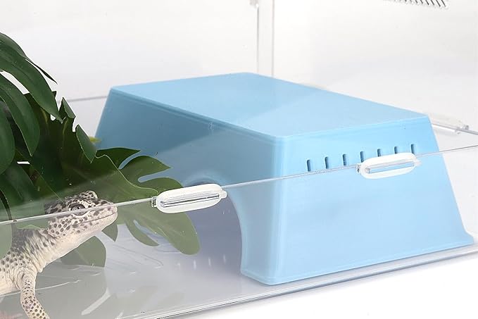 Snake Hide, Leopard Gecko Tank Accessories for Reptile Ball Python Crested Gecko Lizard Bearded Dragon - BlueHideL