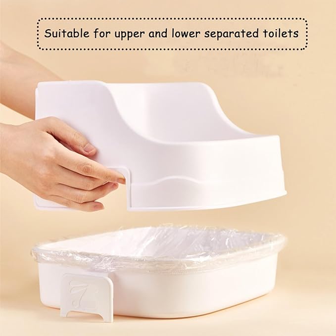 Disposable Plastic Rabbit Cage Liner Guinea Pig Litter Box Liner Small Animal Litter Pan Bags Leak Proof Toilet Film for Bunny Chinchilla Hedgehog Bird