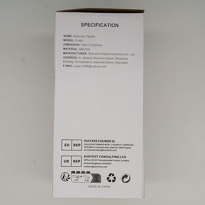 Hanging Automatic Food Dispenser, 27oz Large Capacity Hanging Pet Cage Feeder for Rabbit Bird Chinchilla Hedgehog Guinea Pig Ferret Kitty Puppy (Orange)