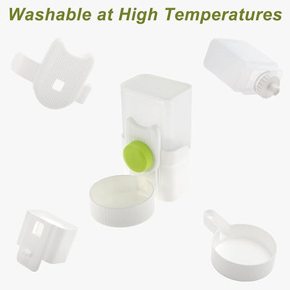 Rabbit Water Bottle, 35oz Large Capacity, Hanging Automatic Food Dispenser, for Small Animals Guinea Pig Ferret Cage Accessories Green