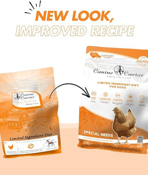 Canine Caviar - Special Needs: Chicken & Brown Rice Alkaline Dry Dog Food, Limited Ingredients, Gluten-Free, Based on Science & Research, Veterinary Alternative Diet (4.4 Pound Bag)