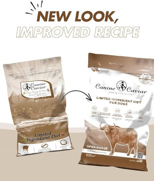 Canine Caviar - Open Range: Water Buffalo & Chickpea Alkaline Dry Dog Food, Limited Ingredients, Gluten-Free, Based on Science & Research, Veterinary Alternative Diet (22 Pound Bag)