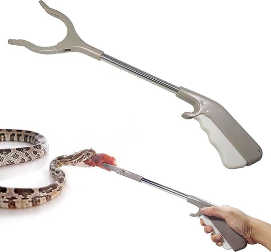 Snake Feeding Tongs, 16 Inch Reptile Feeding Tongs, Ball Python Accessories, Extra Long Large Tweezers for Boa, Kingsnake, Hognose Snake, Corn Snake, Terrarium Supplies for Snake