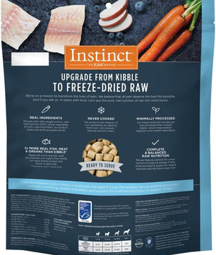 Instinct Freeze Dried Raw Meals, Natural Dry Dog Food, Grain Free - Wild Caught Pollock, 24 oz. Bag