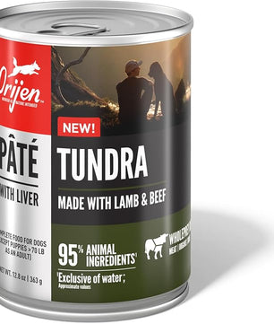 ORIJEN Pate Wet Dog Food Tundra Recipe with Liver 12.8oz Cans (12 Count)