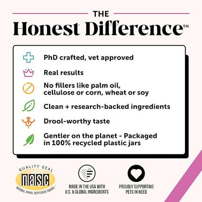 Multivitamin Puppy Treats - Essential Dog Supplements & Vitamins for Learning and Cognitive Development- Probiotics, Omega Fish Oil for Health, Heart & Immunity - Dog Health Supplies