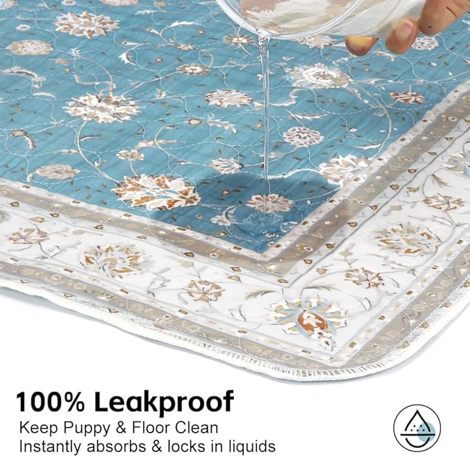 Washable Pee Pads for Dogs, 2 Pack Reusable Puppy Training Pads 32"x48" Super Absorbent Dog Pee Pad Waterproof Dog Training Pads, Non-Slip Potty Pads, Whelping Pads