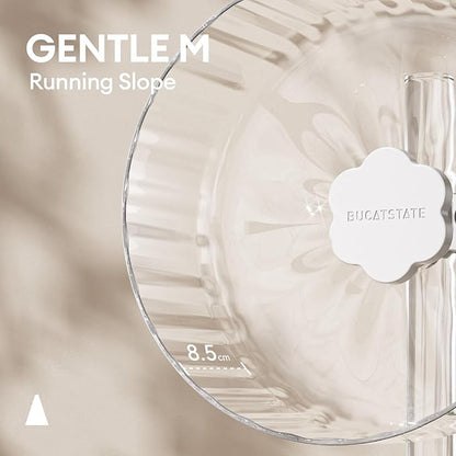 BUCATSTATE Hamster Exercise Wheel 8.2", Upgraded Super-Silent Spinner Hamster Running Wheels with Adjustable Base & Rust-roof Bearing for Dwarf Syrian Hamster Gerbils Rats