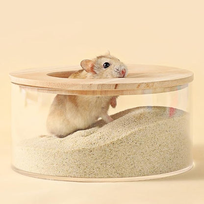 DR.DUDU Hamster Bath Sand, 2.8lb Dust Free Desert Sand or Potty Litter Sand for Hamster Chinchillas Gerbil Syrian Mice Small Animals (Beige)