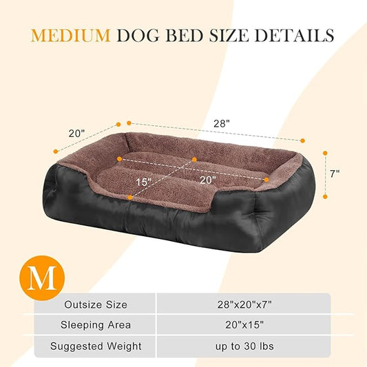 Dog Beds for Small Dogs, Soft Breathable Pet Bed Machine Washable, Small Dog Bed with Non-Slip Bottom