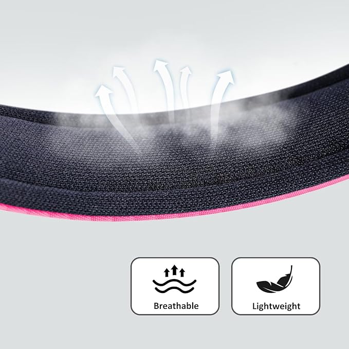 Didog Soft Padded Dog Collars for Small Dogs, Lightweight and Breathable Dog Collar with Metal Buckle, Pink, S