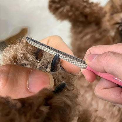 OneCut 4.7" Small Dog & Cat Nail Clipper Stainless Steel Cat Claw Trimmers for Rabbits, Guinea Pigs, Birds, Puppies, Kittens and Small Animals Pet Nail Clipper for Professional and Home Use (Purple)