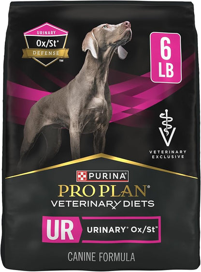 Purina Pro Plan Veterinary Diets UR Urinary Ox/St Canine Formula Dog Food Dry Kibble - 6 lb. Bag