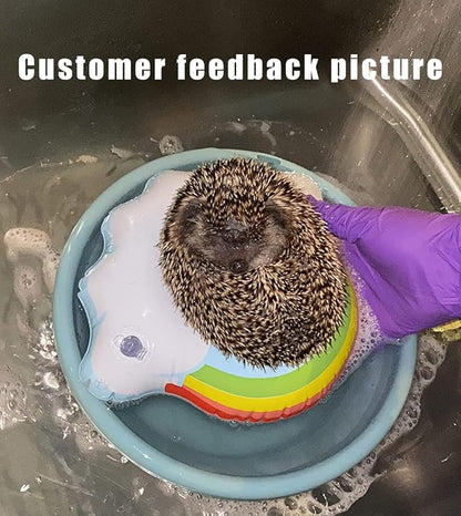 Hedgehog Bath Supplies Kit, Bathtub and Cleaning Brush