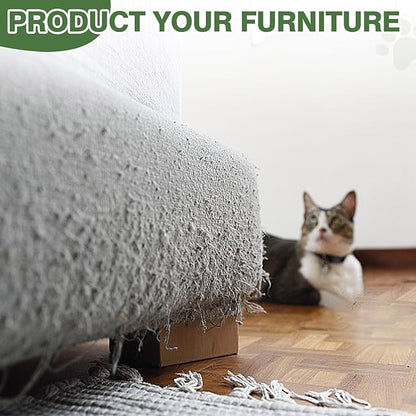 Palm Tree Cat Scratching Post, 36'' Cat Scratcher Post with Natural Sisal Rope, 5 Interactive Balls and 2 Curved Design Scratching Posts for Indoor Cats Adults and Kittens, Multi-Combinable (Style C)