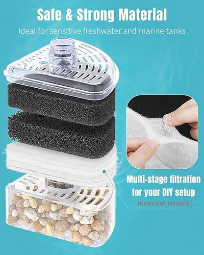 Pawfly Aquarium Polishing Filter Pad, 100 Micron Fine Water Polishing Pad for Fish Tank Filters, 36 x 24 Inch Cut-to-Fit Aquarium Filter Floss, High Density Filter Media Pad for Ponds & Sumps