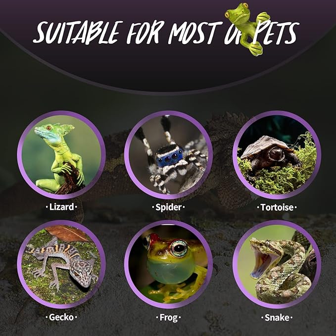 AOMRYOM 100W Basking Spot Infrared Night Heat Lamp Moonlight Heat Bulb for Reptiles & Amphibians 2 Packs