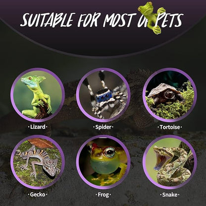 AOMRYOM 100W Basking Spot Infrared Night Heat Lamp Moonlight Heat Bulb for Reptiles & Amphibians 2 Packs