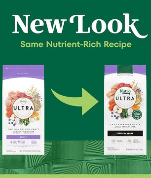 Nutro Ultra Adult Dry Dog Food with a Trio of Proteins from Chicken, Lamb and Salmon, 4 lb Bag