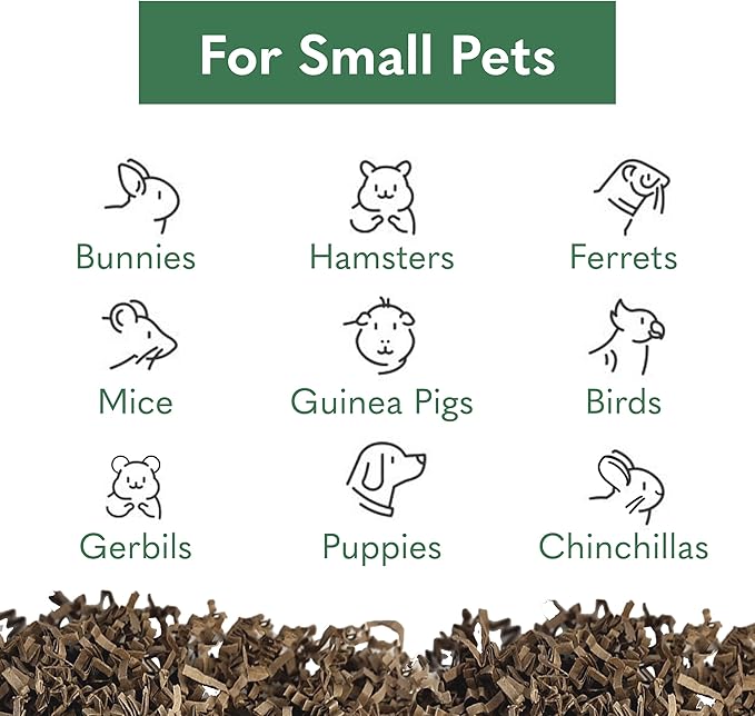 Eco Bedding 99% Dust-Free Paper Bedding for Small Pets and Birds, Eco Natural, 4.5L - Safe, Clean, Ideal Nesting & Burrowing Material for Comfort