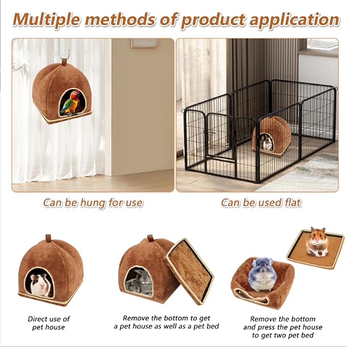 Guinea Pig Hideout.Guinea Pig Bed.Bunny Bed.Bunny&Rabbit Hideout.Guinea Pig Cage Accessories for Guinea Pig House.Ferret&Chinchilla Bed and Rabbit House.Guinea Pig Hut.
