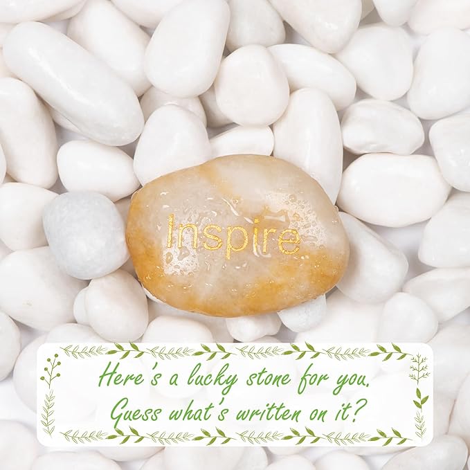 20lbs White Natural River Rocks, Polished Pebbles for Plants Garden, 1-2 inch Decorative White Stones, Ideal for Fish Tank, Vases, Crafting, Home Decor and Garden Landscaping Rocks,White