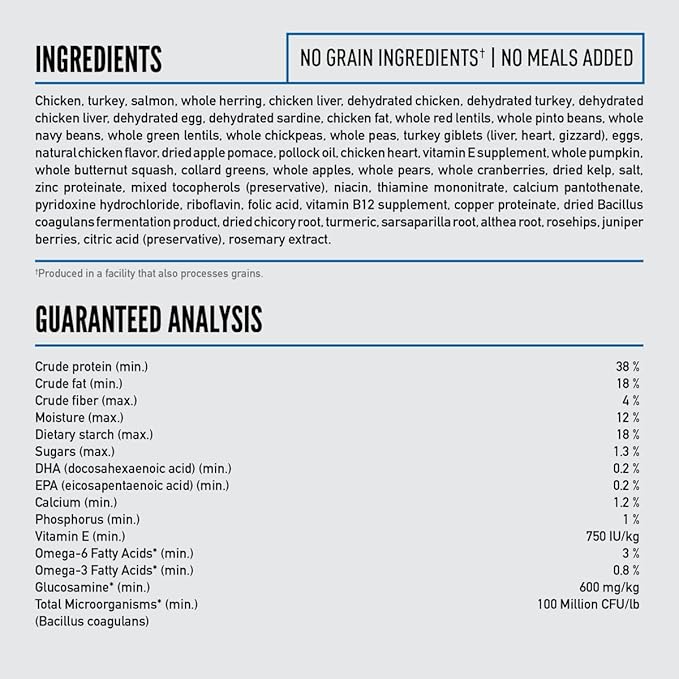 ORIJEN Grain Free High Protein Dry Dog Food Original Recipe 13lb Bag