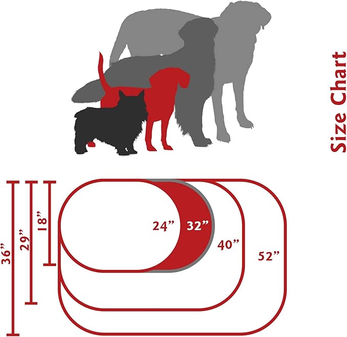 Majestic Pet 32 inch Red Bagel Dog Bed Products