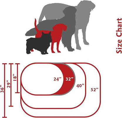 Majestic Pet 32 inch Red Bagel Dog Bed Products