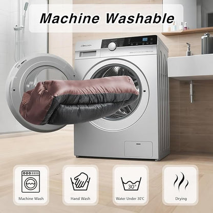 Large Dog Bed, Soft Calming Pet Bed Comfort Large Washable Dog Couch with Nonskid Bottom, Breathable, Brown