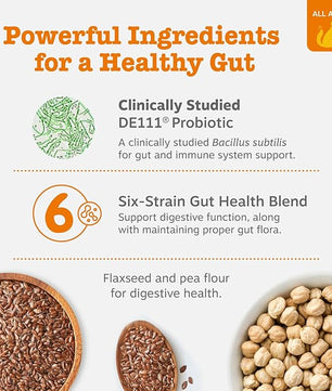 Zesty Paws Probiotics for Dogs, Digestive Enzymes Gut Flora, Digestive Health, Diarrhea & Bowel Support, DE111, Dog Probiotics Soft Chew for Pet Immune System, Chicken, 90 Ct