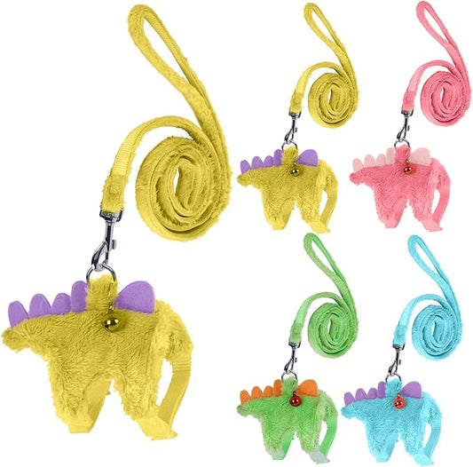 Ferret Harness, Ferret Leash, Ferrets Harness and Leash Set with Safe Bell, Ferrets Collar Small Animals Vest Harnes for Puppy, Teacup Dog and Other Small Pet (Yellow)