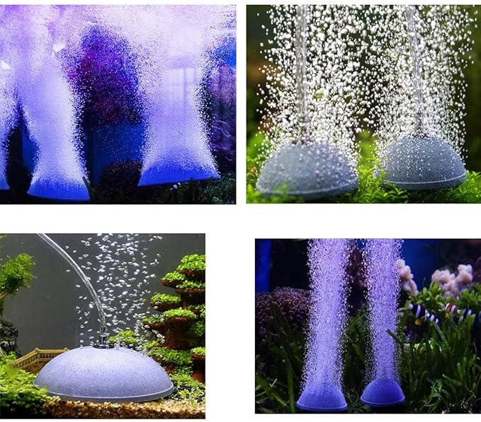 kathson Mineral Air Stone Bubble 4 Inch Ball Shape Diffuser Airstones for Aquarium, Fish Tank, Pump and Hydroponics(2 Pack)