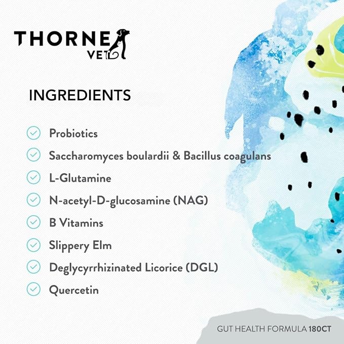ThorneVET Gut Health Formula – Gastrointestinal Support for Dogs, Cats & Horses, 180 Scoops