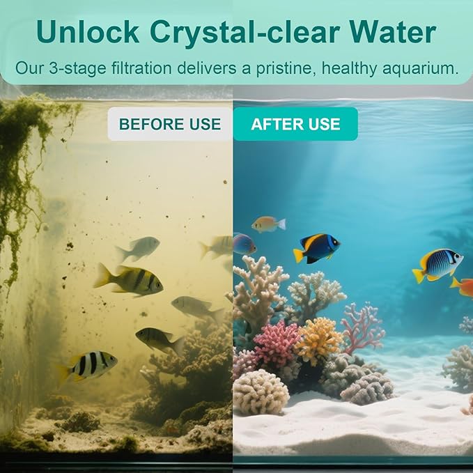 Aquarium Media Maintenance Kit Compatible with Seachem Tidal 35 Gallon Power Filters, Includes 4 Packs Ceramic Rings, 4 Packs Blue Foam Filters and 4 Packs Carbon Sponge Filters