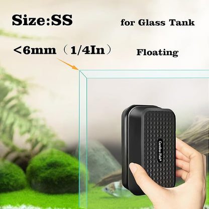 Carefree Fish Aquarium Small Magnetic Cleaner for Glass Fish Tank Magnet Brush Algae Scrapers Floating