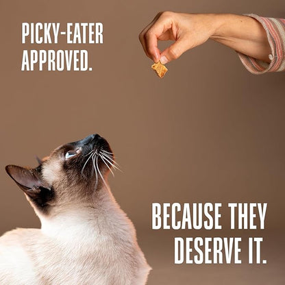 Whole Life Cat Just One Salmon Freeze Dried Cat Treats - Human Grade High Protein Food, Healthy Training Snacks, Freeze Dried Salmon Food Toppers, USA Made Natural Treats - 8 oz (Pack of 1)