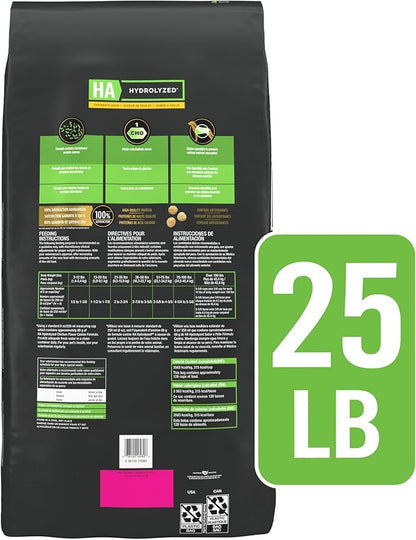 Pro Plan Veterinary Diets Purina HA Hydrolyzed Protein Dog Food Dry Chicken Flavor Formula - 25 lb. Bag