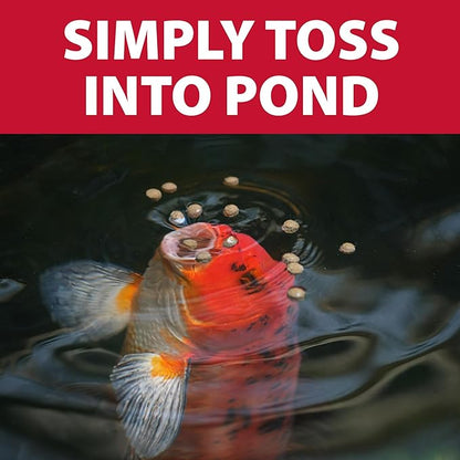 The Pond Guy Growth & Vibrance Fish Food for Show Quality Koi & Goldfish, Premium Protein Floating Pellets for Balanced Nutrition, 2 lbs
